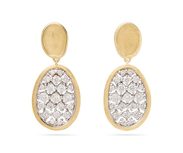 Marco Bicego Lunaria Alta Diamond Drop Earrings