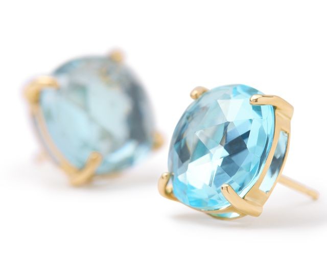 Marco Bicego Jaipur Blue Topaz Stud Earrings