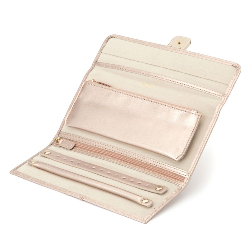 Palermo Rose Gold Jewelry Roll