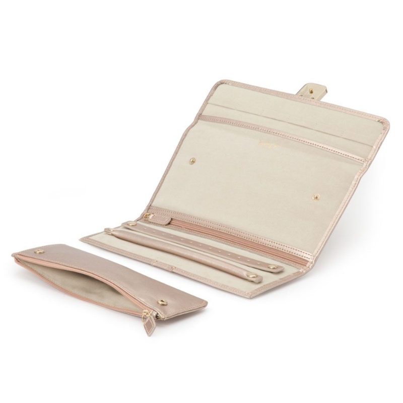 Palermo Rose Gold Jewelry Roll