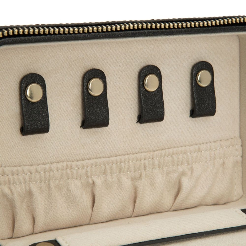 Palermo Black Anthracite Zip Jewelry Case