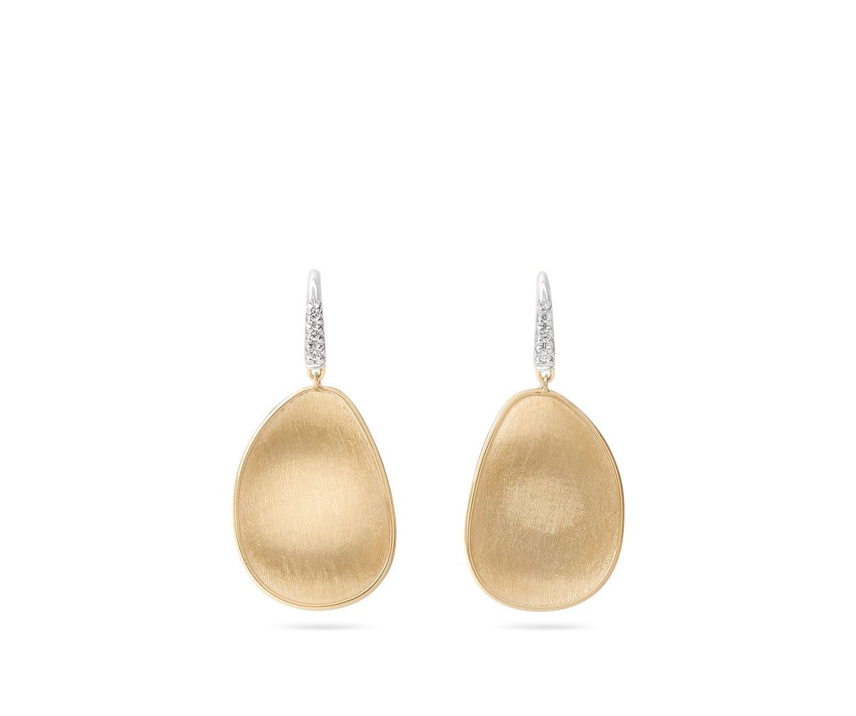 Marco Bicego 18K Lunaria Diamond Drop Earrings