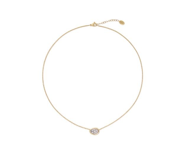 Marco Bicego Lunaria 18K Diamond Pave Necklace