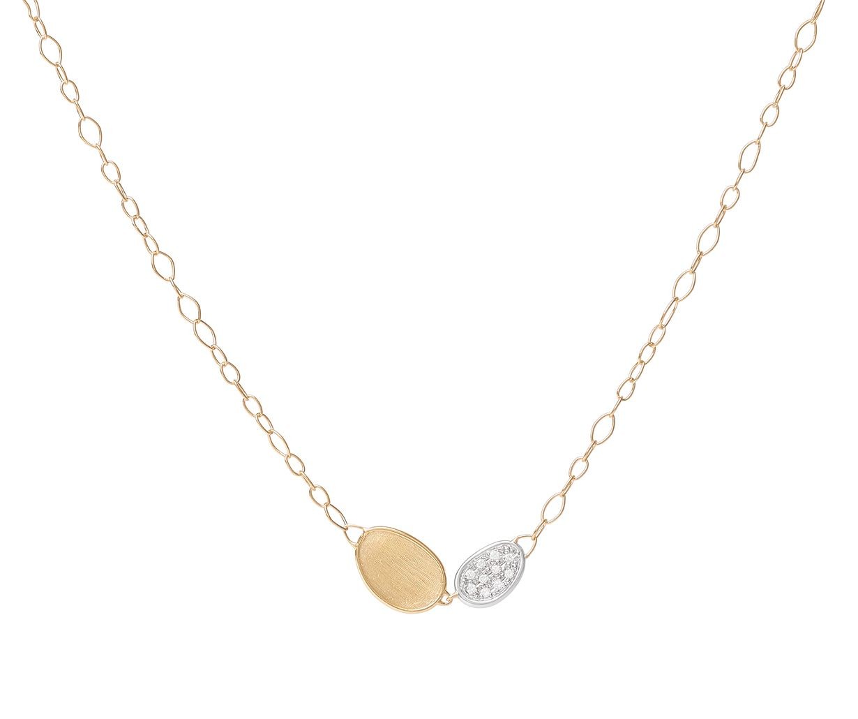 Marco Bicego Lunaria 18K Gold Diamond Necklace