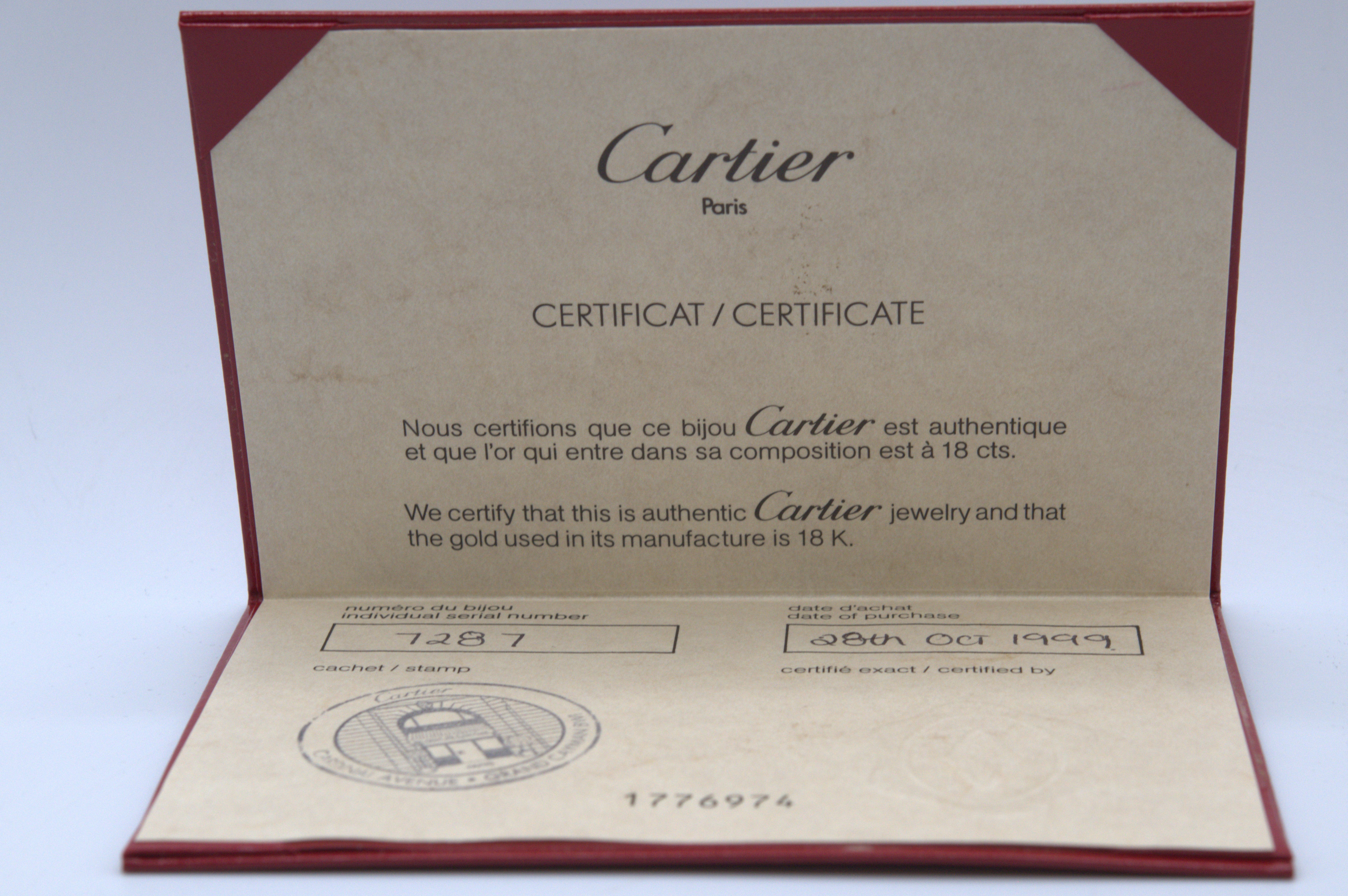 Cartier 18K Gold Estate 6-Strand Draperie Necklace