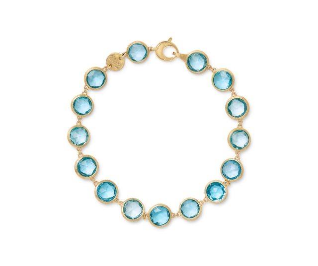Marco Bicego Jaipur 18K Gold Blue Topaz Bracelet