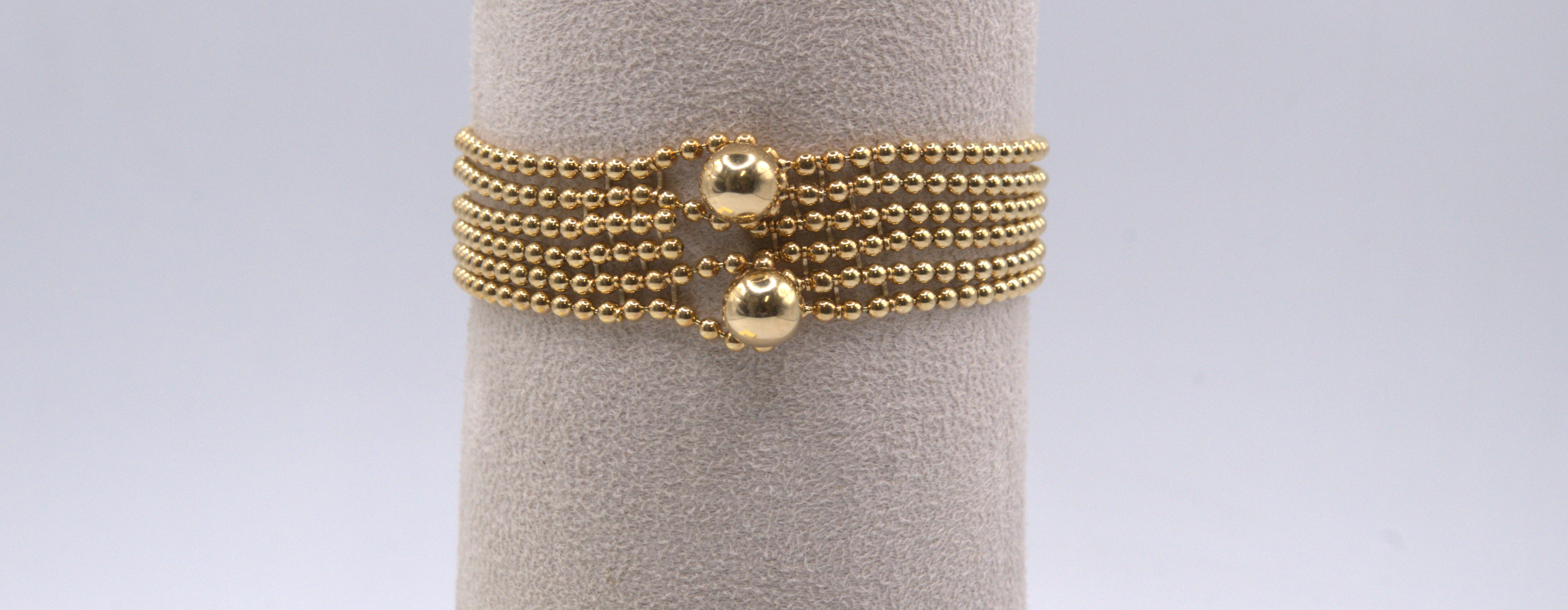 Cartier Estate 18K Gold 6-Strand Draperie de Decollete Bracelet