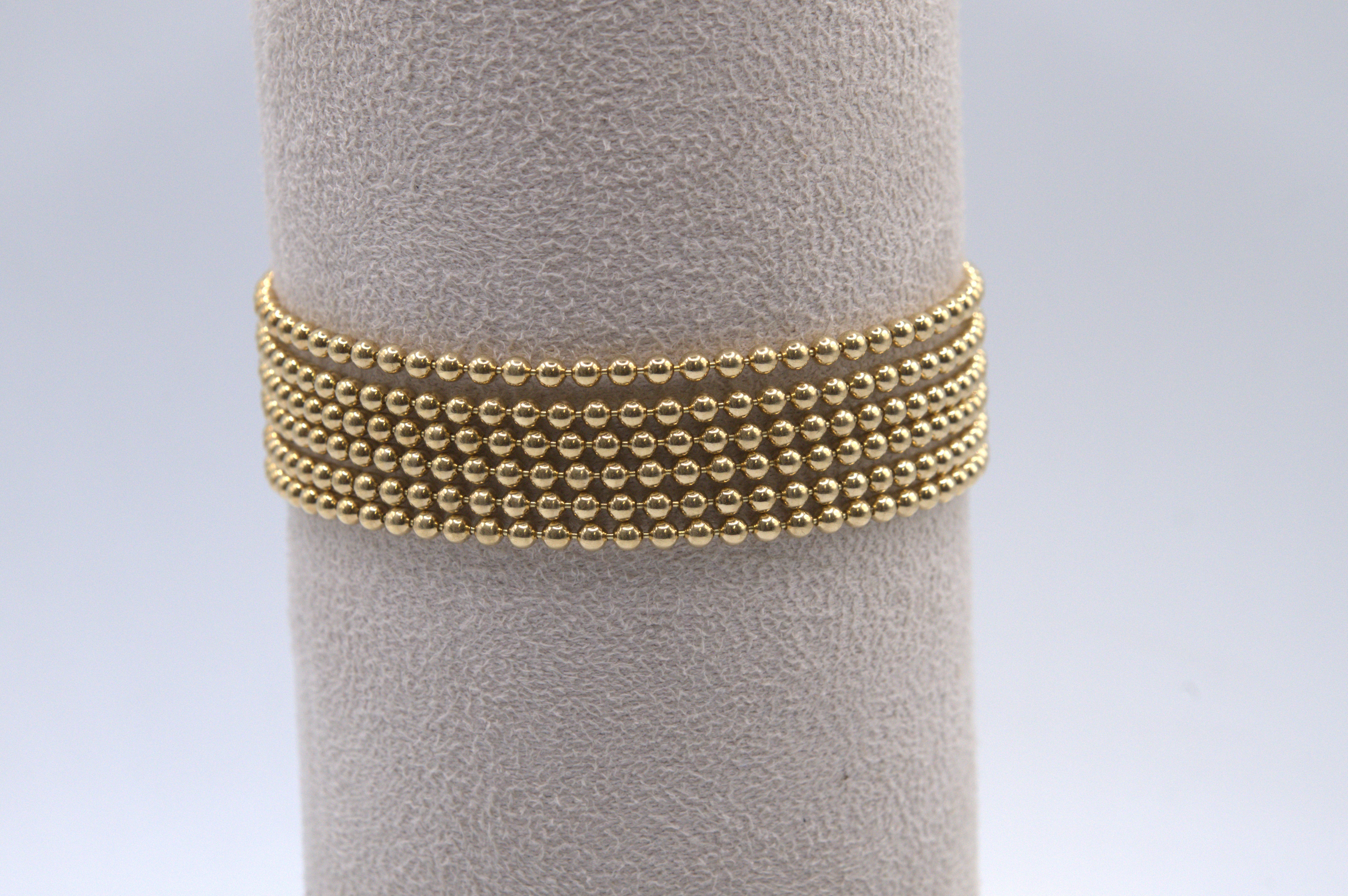 Cartier Estate 18K Gold 6-Strand Draperie de Decollete Bracelet