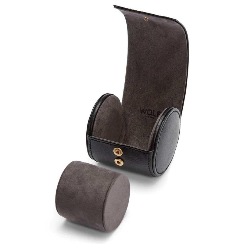 Blake Narrow Single Watch Roll in Black
