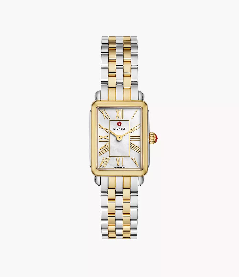 Michele Deco Park Two-Tone 23mm MOP Watch