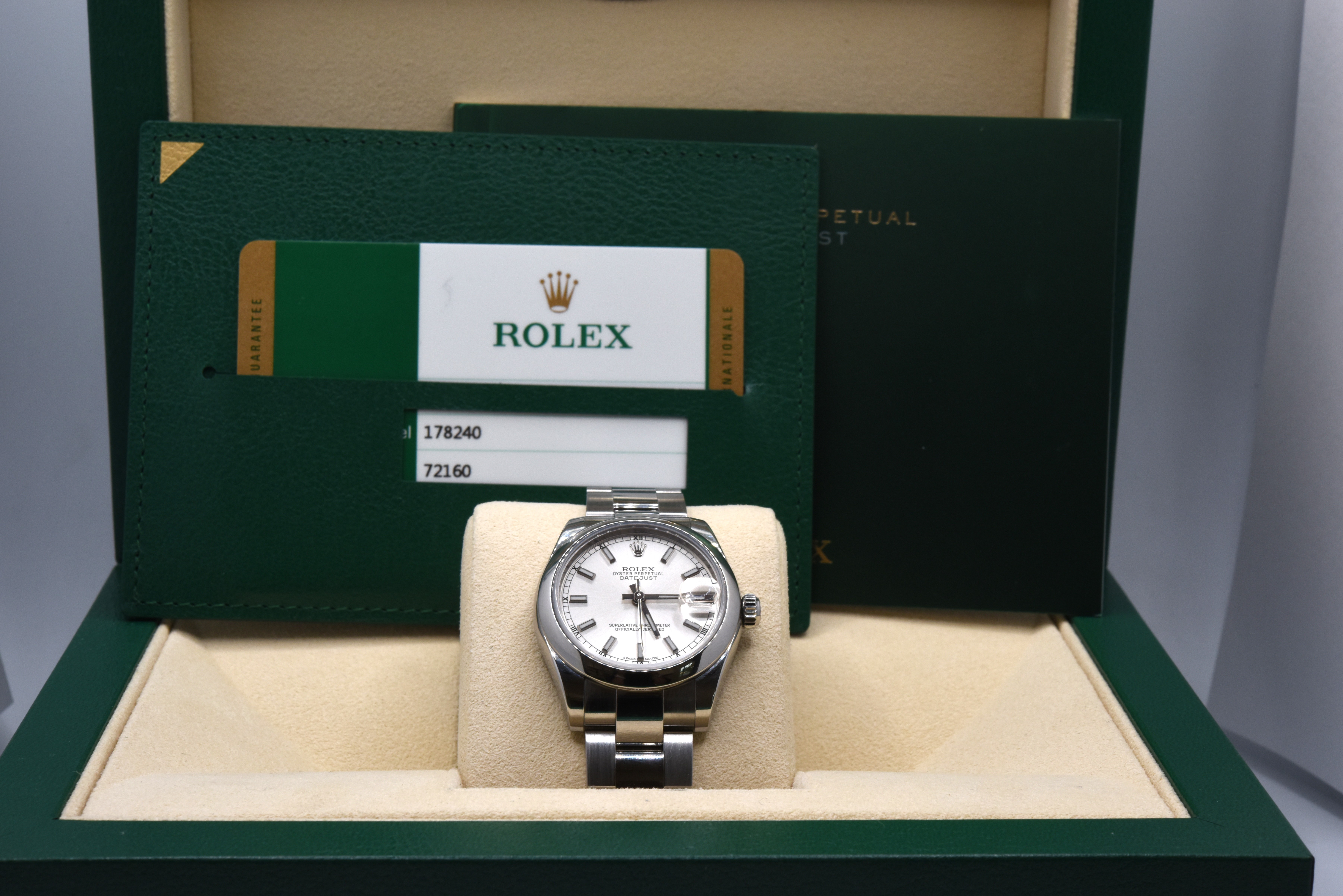 Rolex Datejust 31MM 2018 Box & Papers.