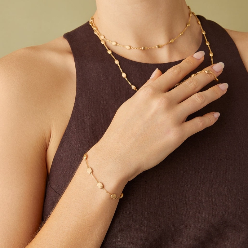 18K Yellow Gold Siviglia Medium Bean Bracelet