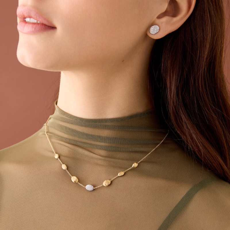 18K Yellow Gold Siviglia Diamond Necklace
