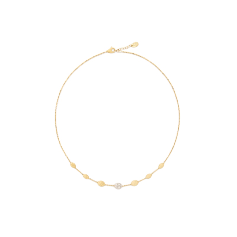 18K Yellow Gold Siviglia Diamond Necklace