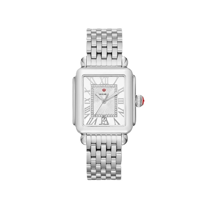 Deco Madison Stainless Diamond Dial Watch