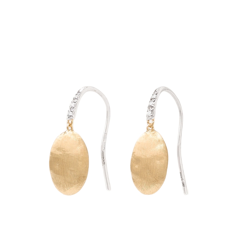 18K Yellow Gold Siviglia Diamond Drop Earrings