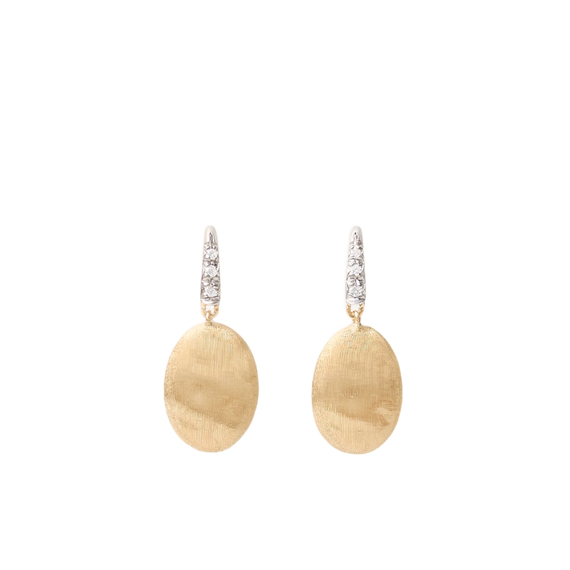 18K Yellow Gold Siviglia Diamond Drop Earrings