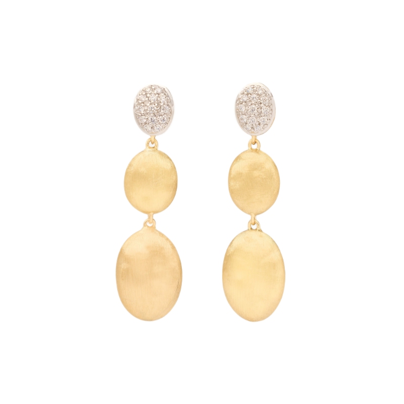 18K Yellow Gold Siviglia Diamond Pav? Earrings