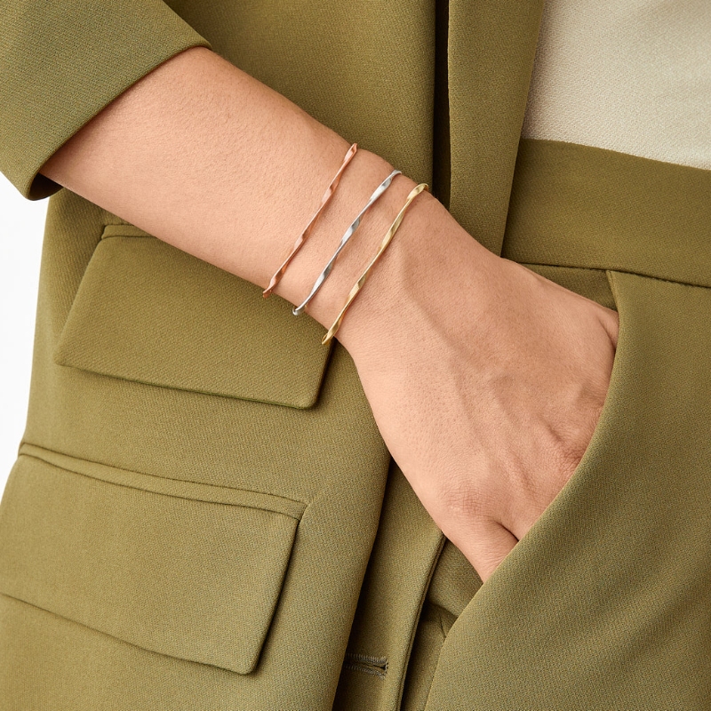 18K Yellow Gold Marrakech Twisted Coil Bracelet