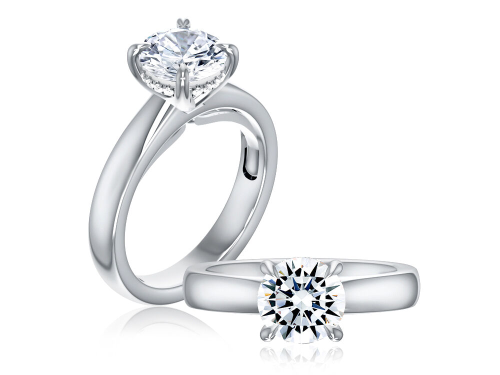 SAMPLE -AJAFFE
14K WG G/SI
HOLD 2CT RND CNTR(CZ)  HIDDEN HALO ADJUST