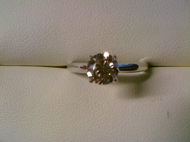 A.JAFFE 18K White Gold Engagement Ring