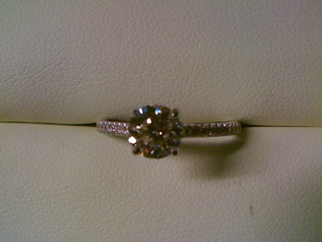 A.JAFFE 18K White Gold Engagement Ring