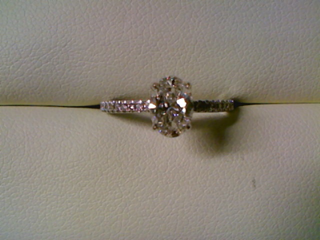 A.JAFFE 18k White Gold Engagement Ring