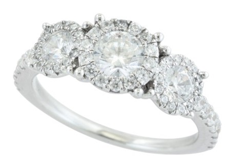 LAB GROWN PPF RING .52CT CENTER