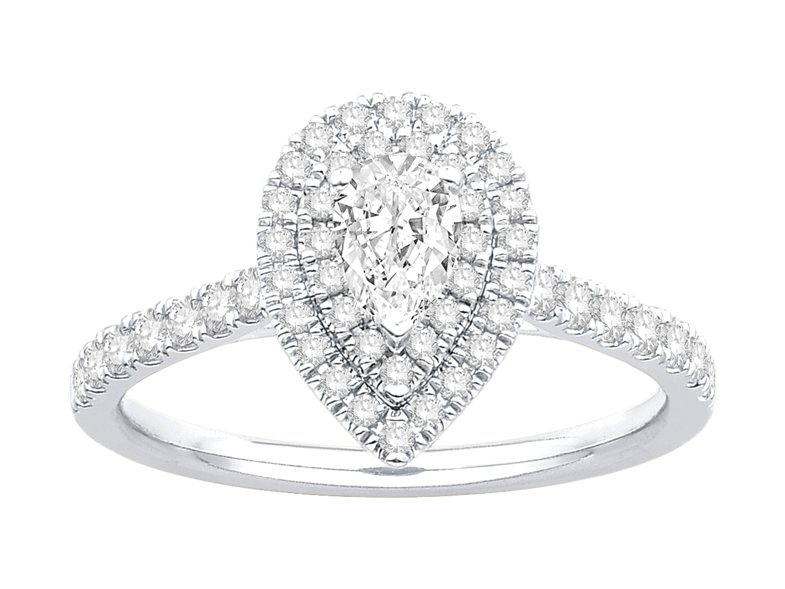 Double Halo Engagment Ring