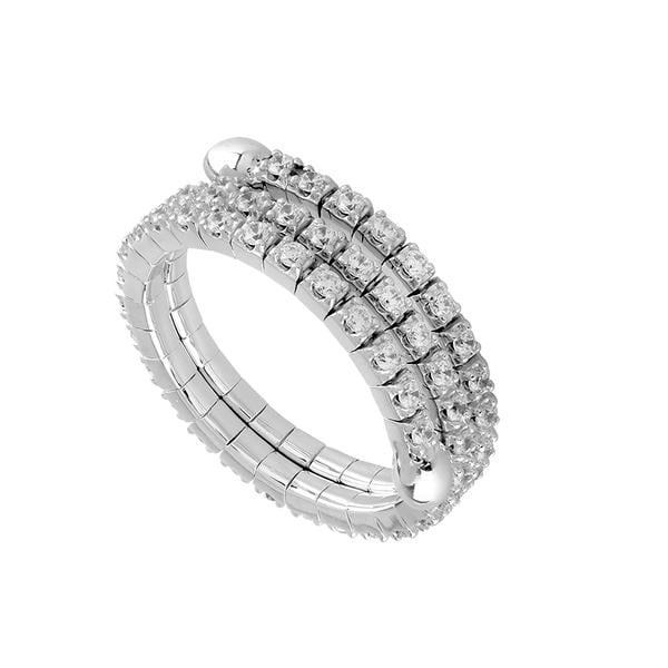 White Gold Diamond Wire Ring