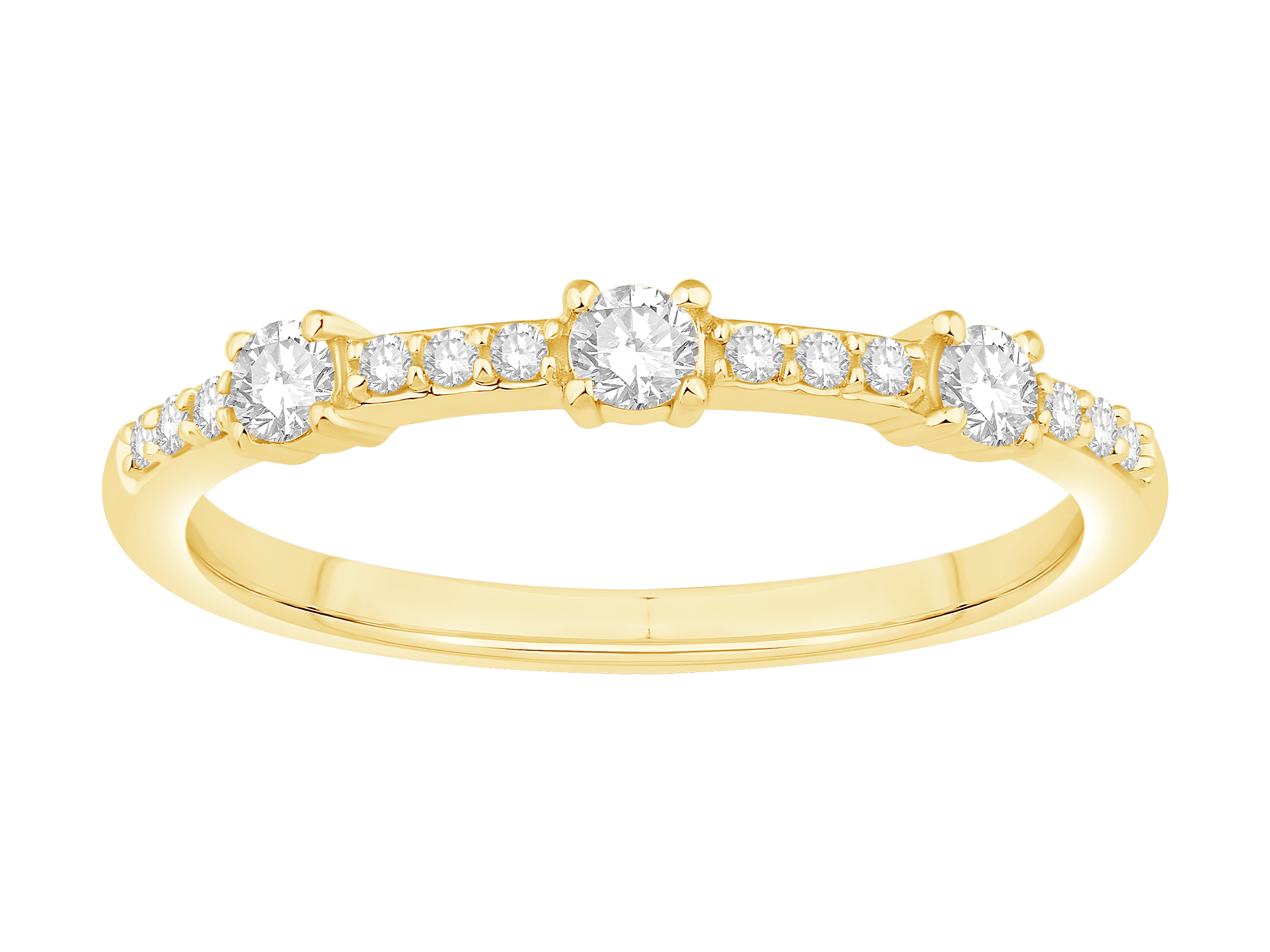 Yellow Gold Diamond Band