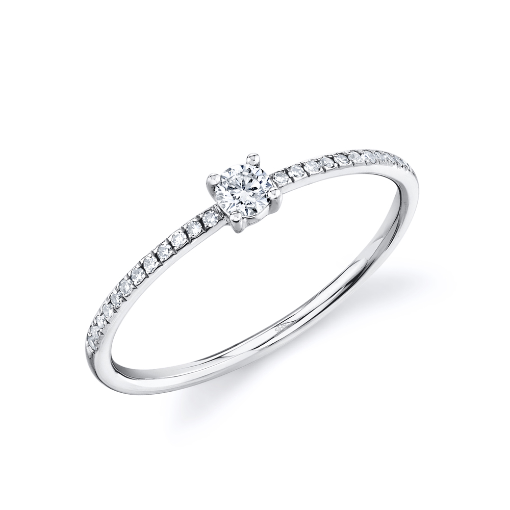 SHY 14K White Gold Diamond Ring