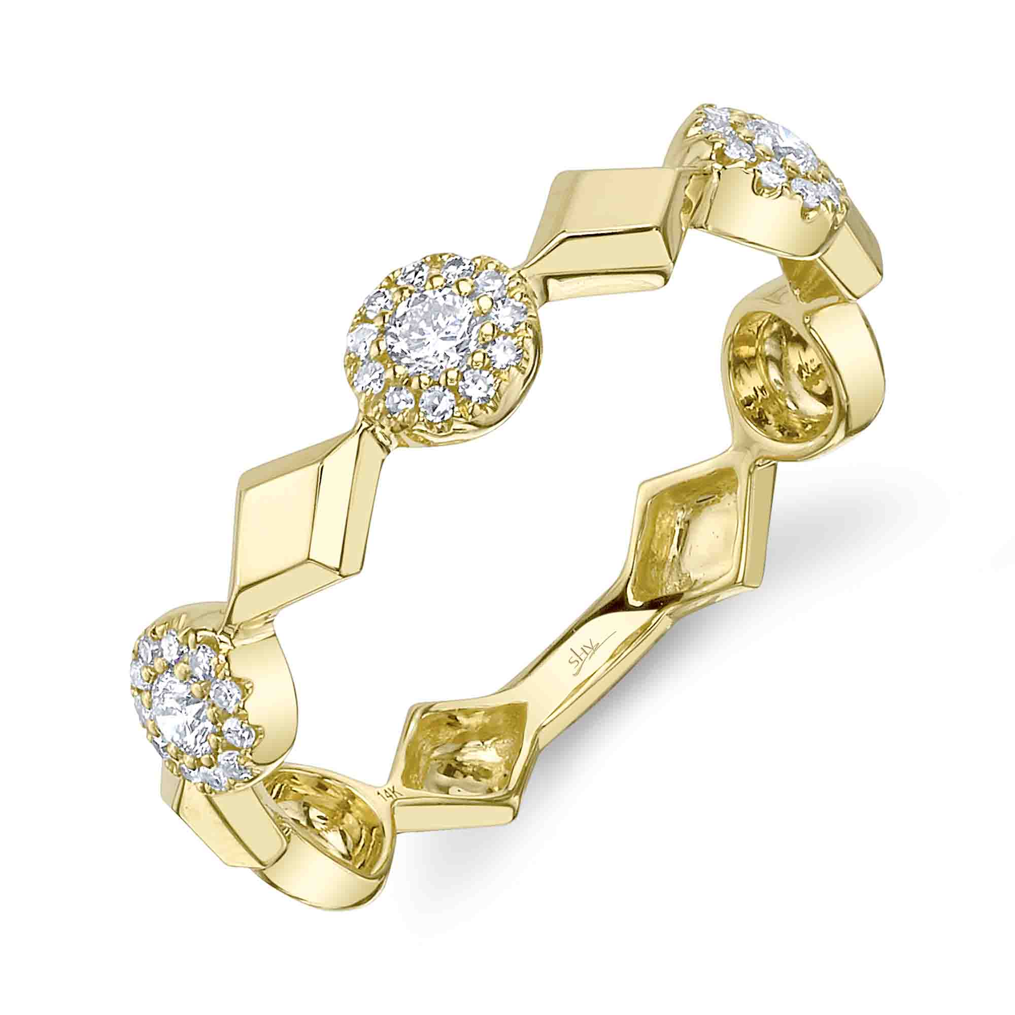 SHY 14K Yellow Gold Diamond Ring