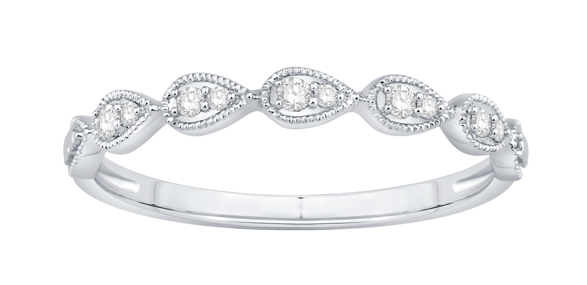 10K White Gold Diamond Ring