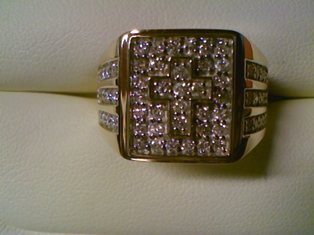 CROSS CLSTR DIA RING