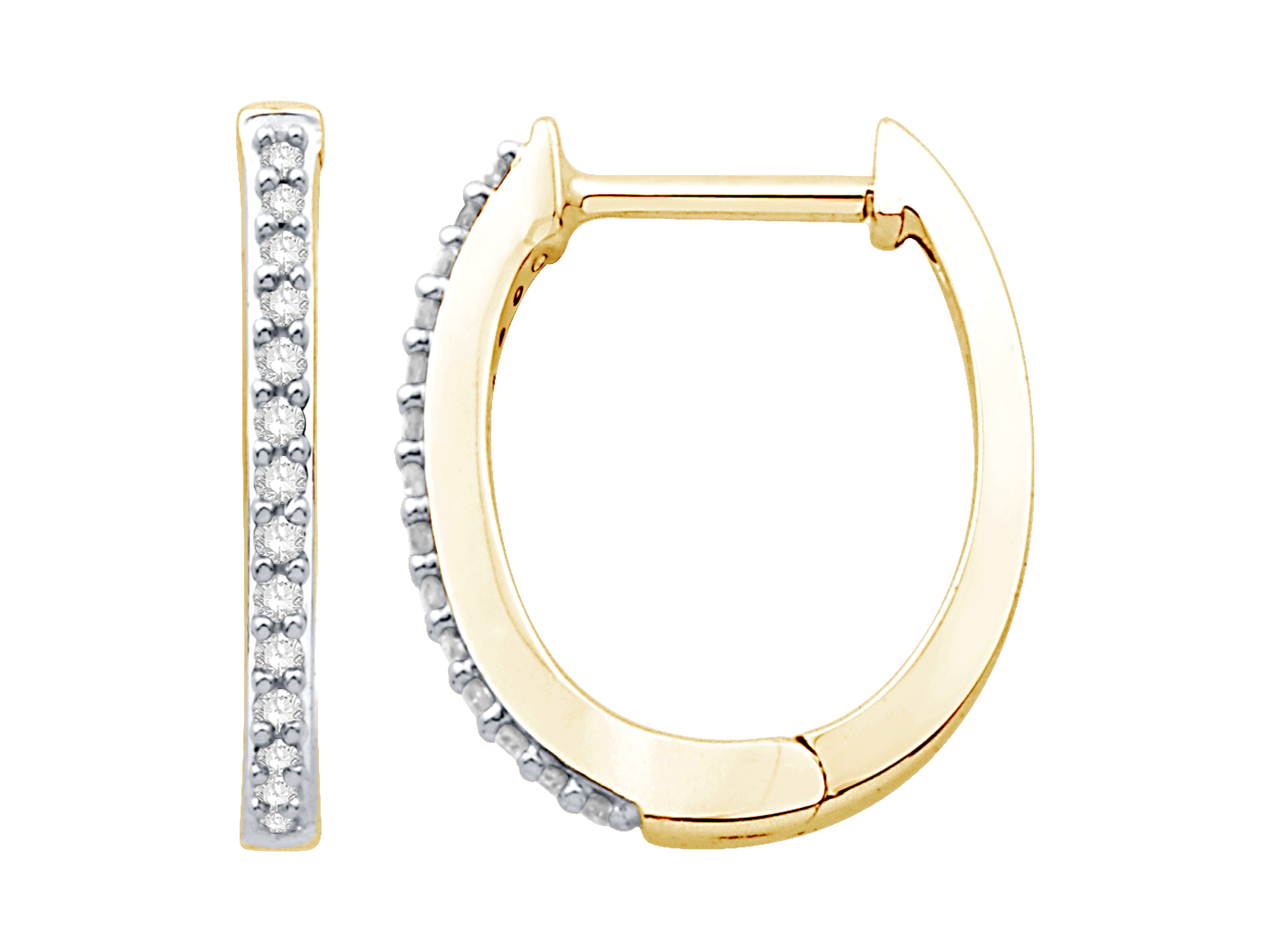 YG Diamond Hoops
