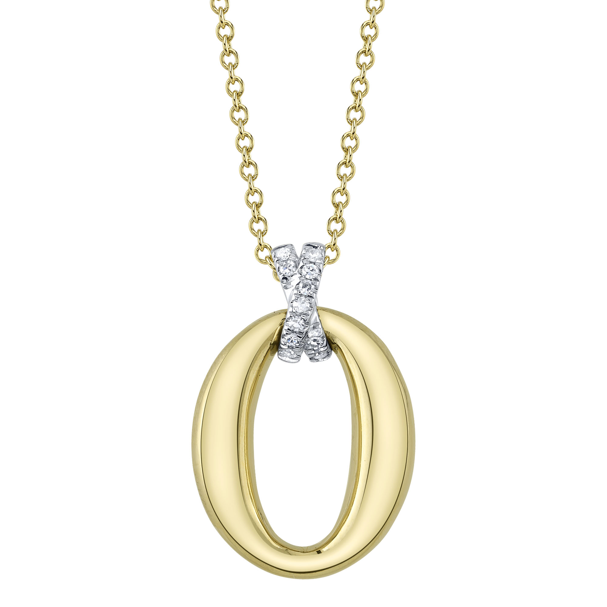 SHY 14K Yellow Gold Diamond Necklace