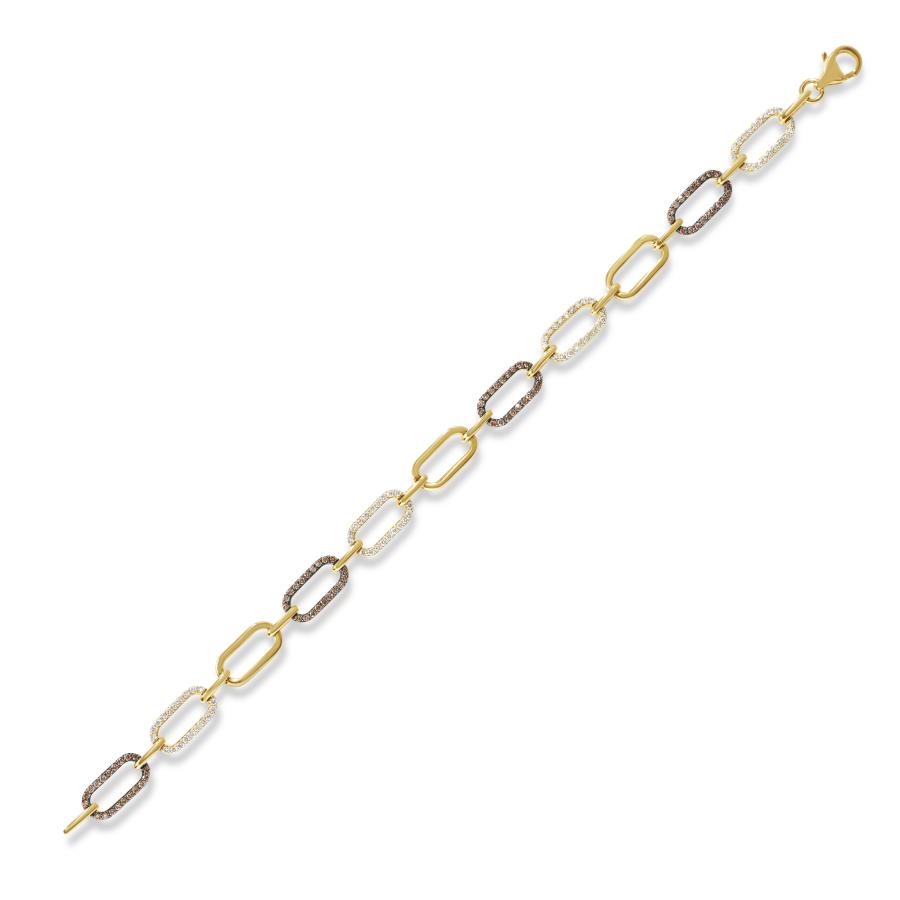 LE VIAN 14K Yellow Gold Diamond Paperclip Bracelet