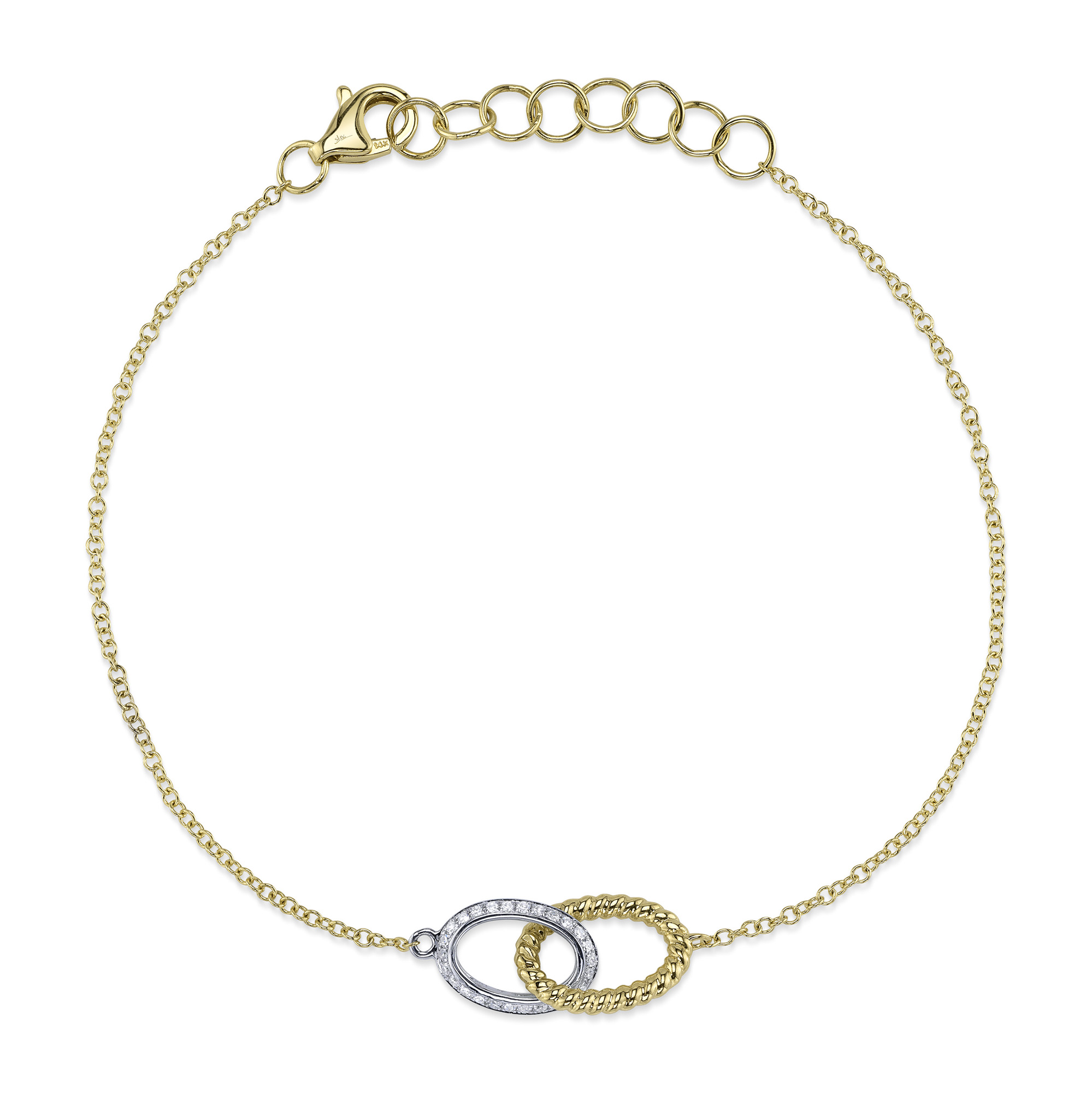 SHY 14K Yellow Gold Diamond Bracelet