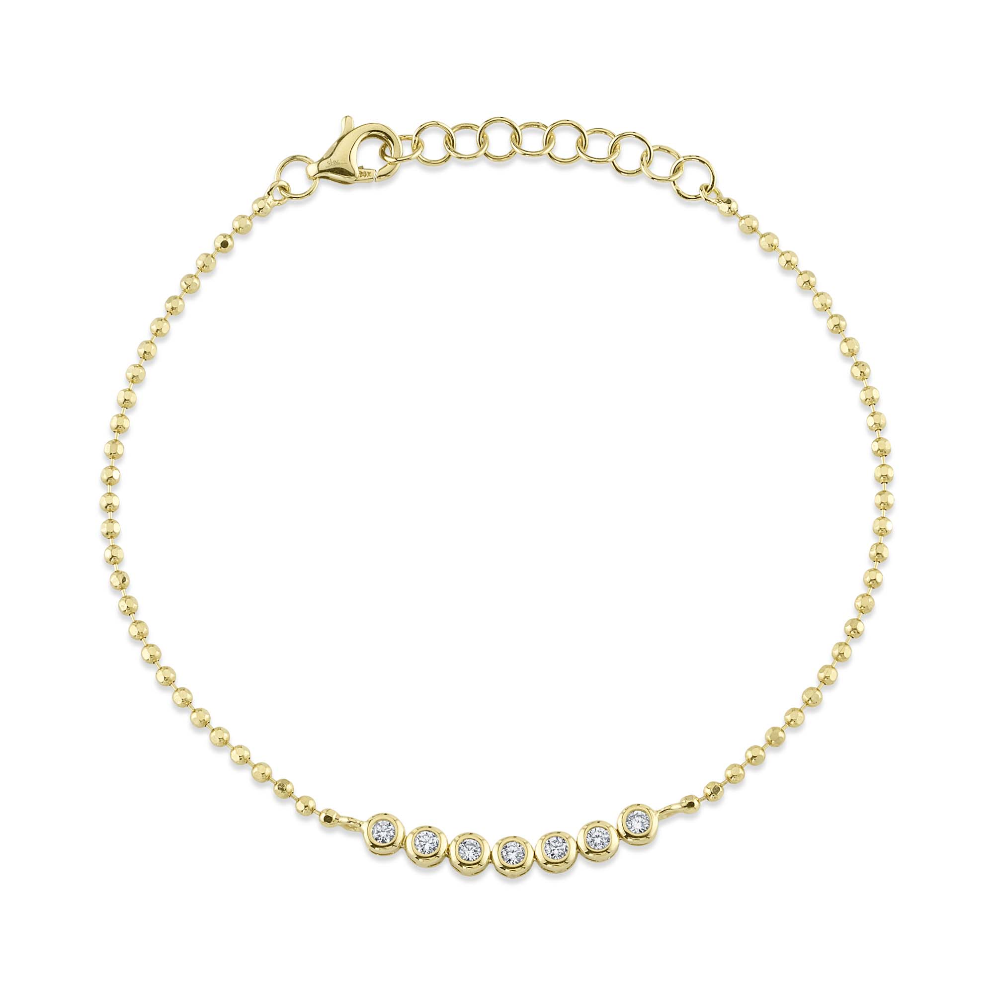 SHY 14K Yellow Gold Diamond Bracelet
