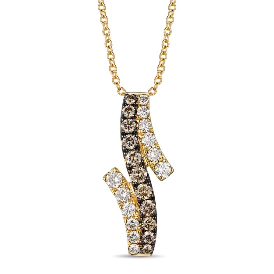 LE VIAN 14K Yellow Gold Chocolate Diamond Pendant Necklace