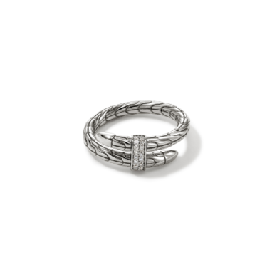 JOHN HARDY Sterling Silver Pave Ring