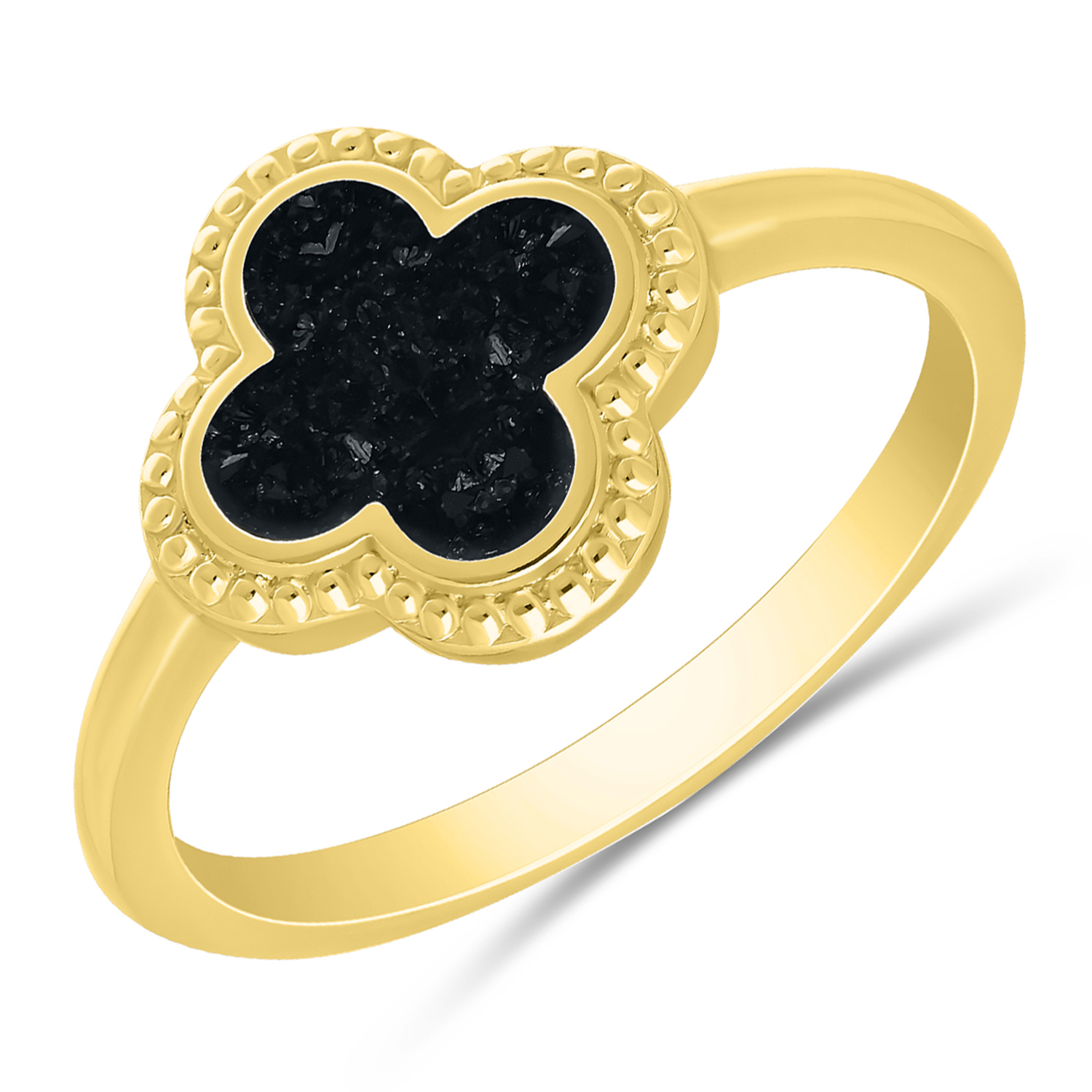 Vermeil Balck Diamond Crush Ring