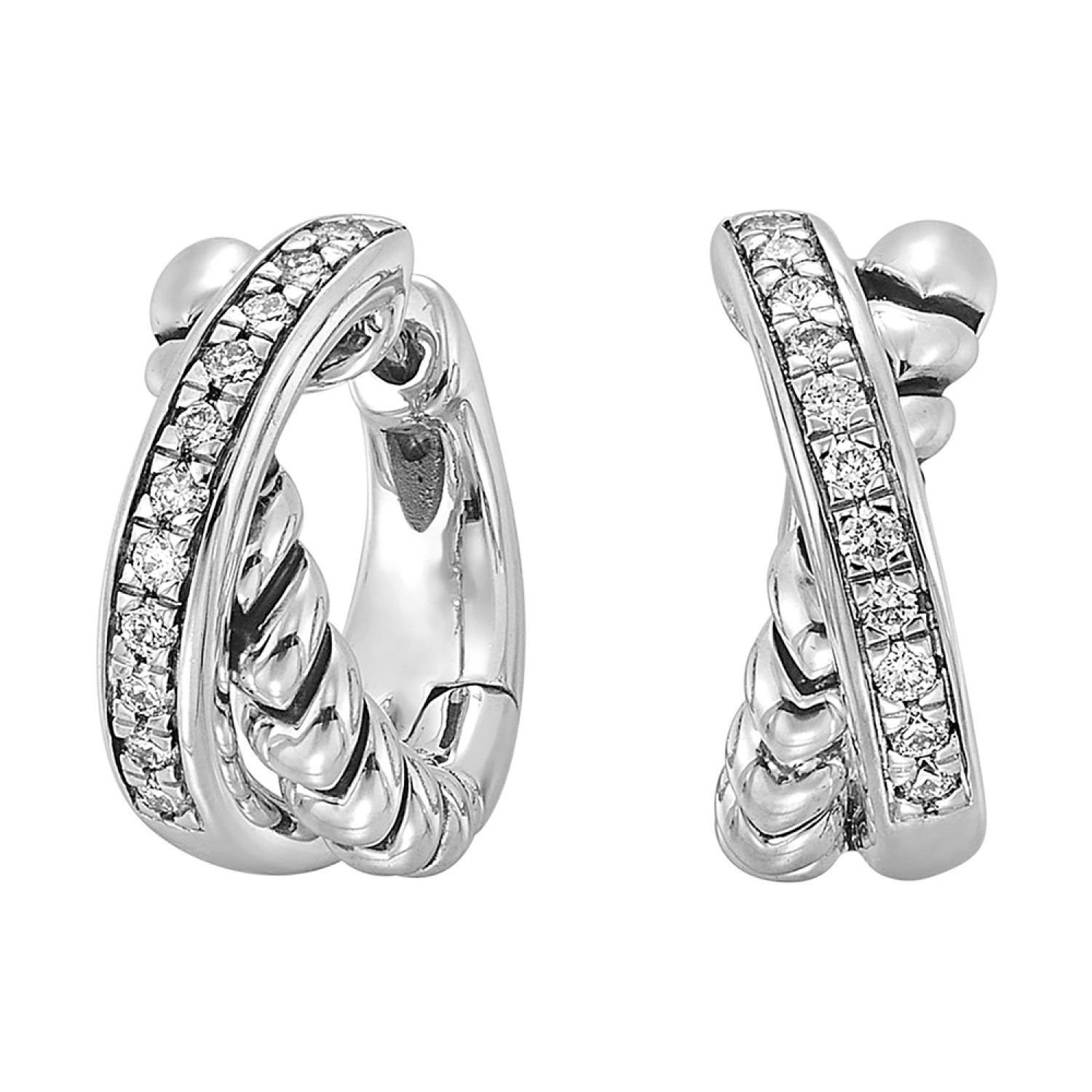SS DIA MINI HOOP 1/5CT