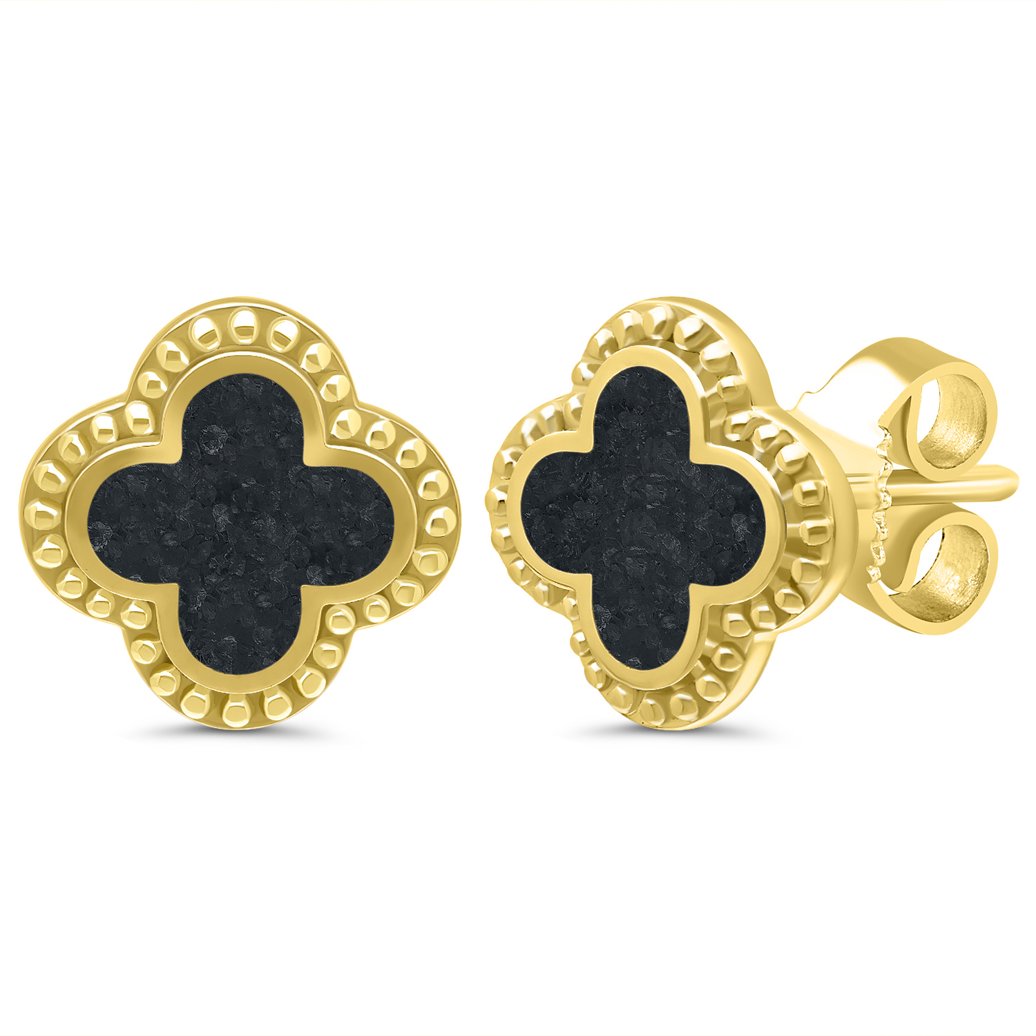 Vermeil Balck Diamond Crush Earrings