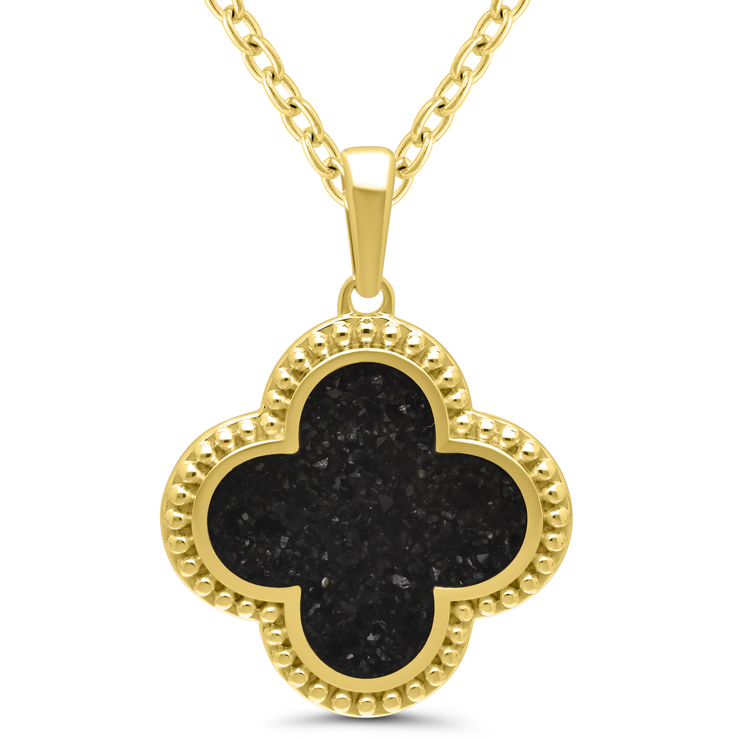 Vermeil Balck Diamond Crush Pendant