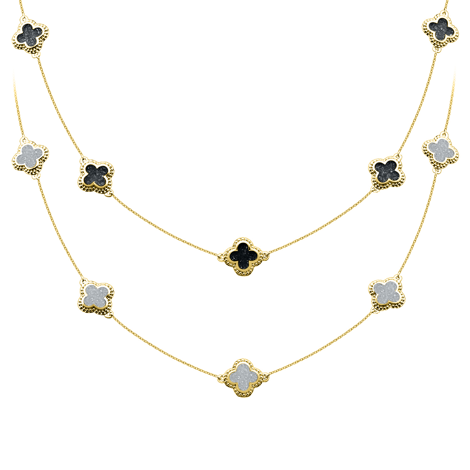 Vermeil Diamond Black Diamond Crush Necklace