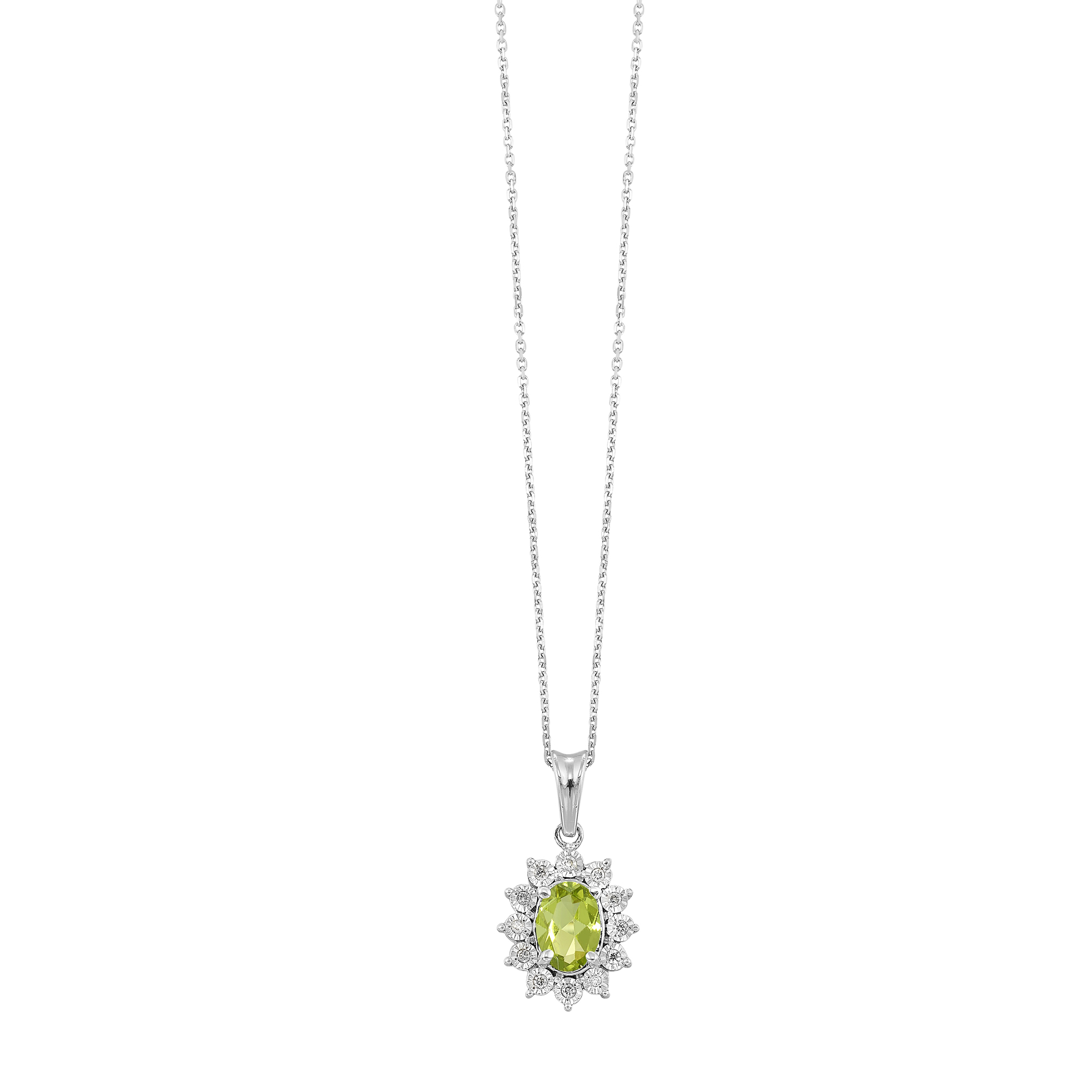 Birthstone Sterling Silver Necklace