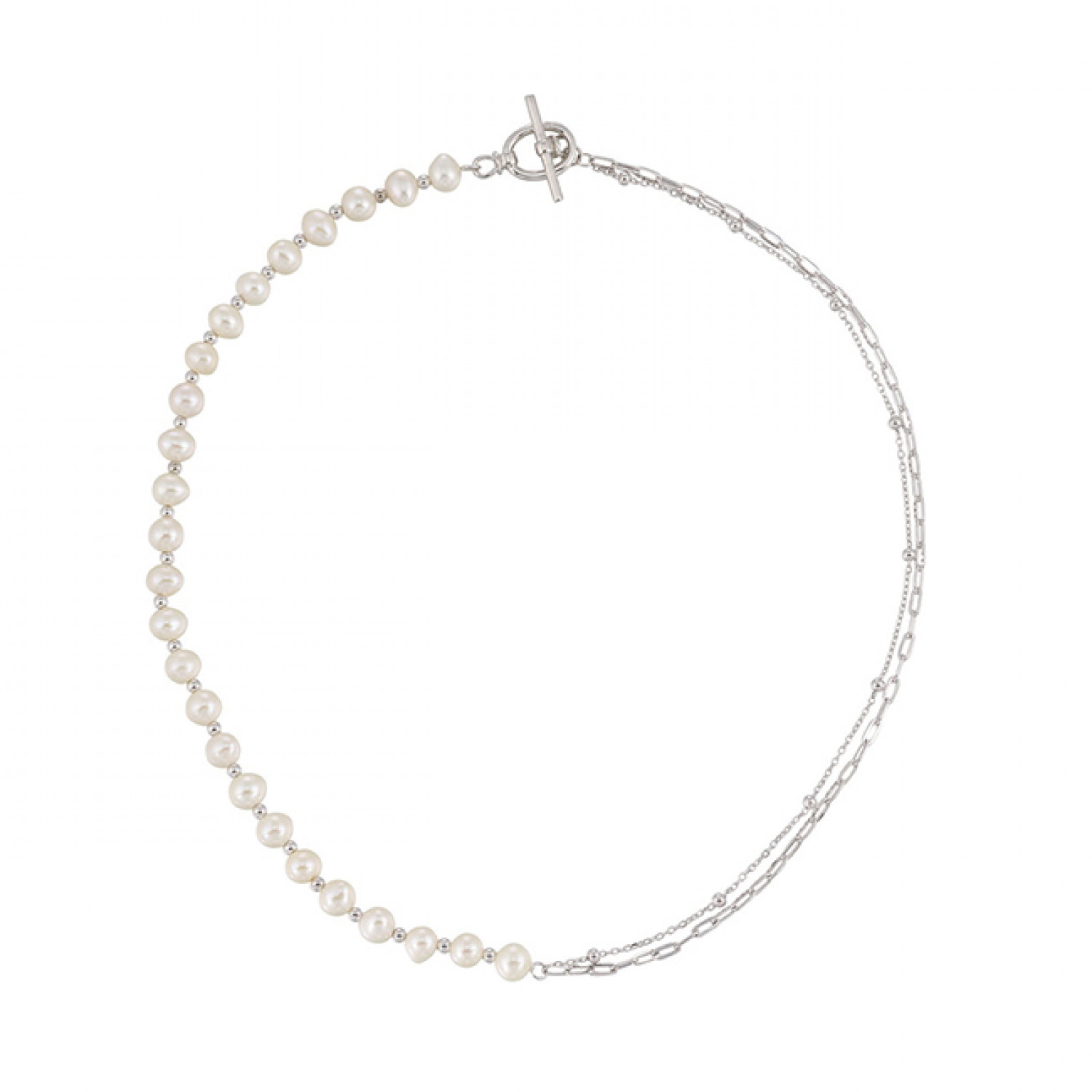 Silver Toggle Necklace