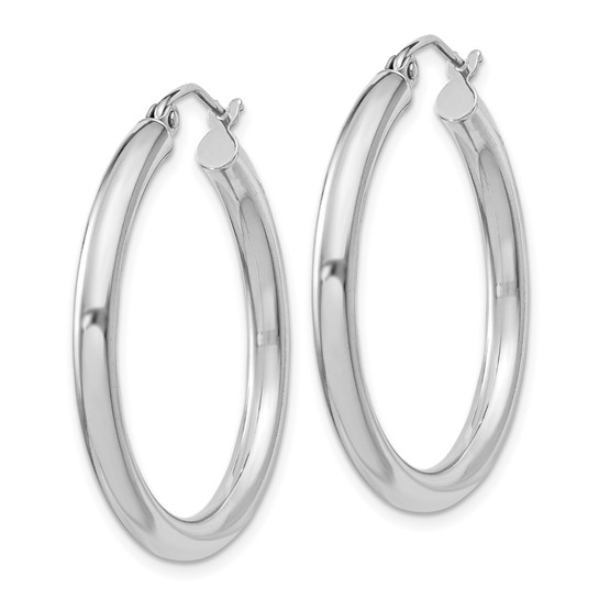 Sterling Silver 3MM Round Hoop Earring